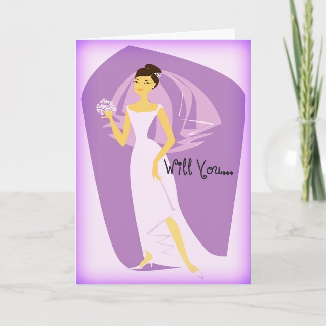 Will You Be My Bridesmaid Invitation Card (Front)