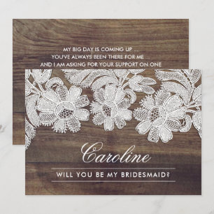 Will you be my Bridesmaid? Invitation Cards