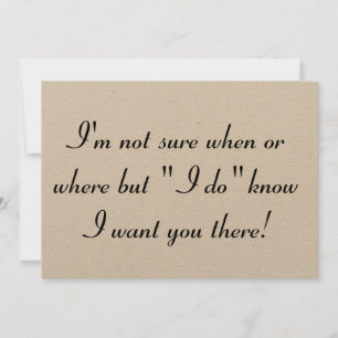 Will you be my bridesmaid? Kraft Invitation