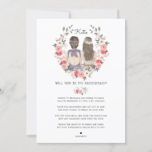 Will you be my Bridesmaid/Maid of Honour Proposal Invitation