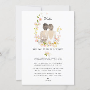 Will you be my Bridesmaid/Maid of Honour Proposal Invitation