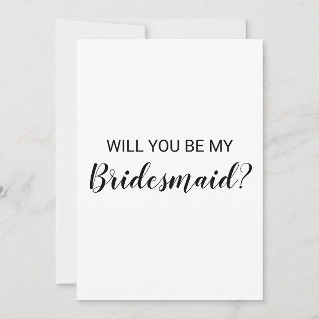 Will You Be My Bridesmaid Notecards (Front)