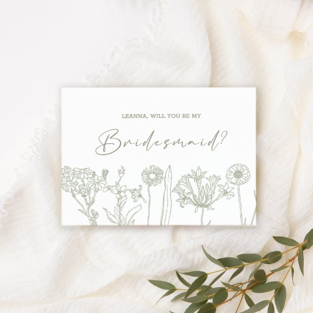 Will You Be My Bridesmaid Periwinkle Sage BohoBoho (Creator Uploaded)