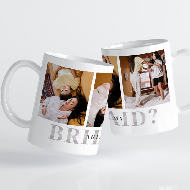 Will You Be My Bridesmaid? Personalised Photo Mug (Creator Uploaded)