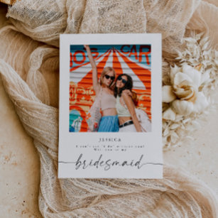Will You Be My Bridesmaid Photo Proposal Card