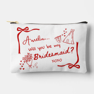 Will you be my Bridesmaid Proposal Accessory Pouch