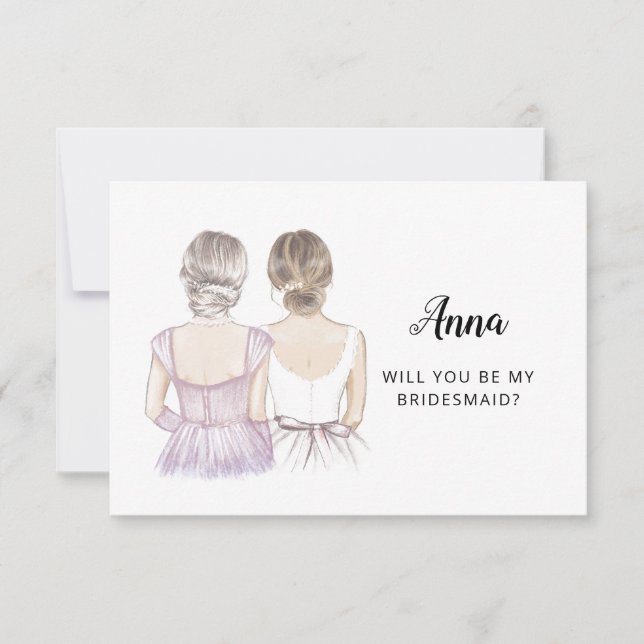 Will You Be My Bridesmaid Proposal Card (Front)
