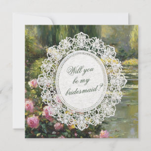 Will You Be My Bridesmaid Proposal Invitation Card