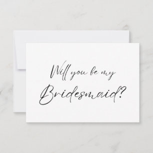 Will you be my Bridesmaid? Proposal Thank You Card
