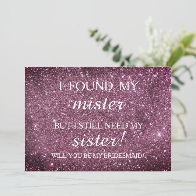 Will you be my bridesmaid? Rose Gold Dripping Invi Invitation (Standing Front)