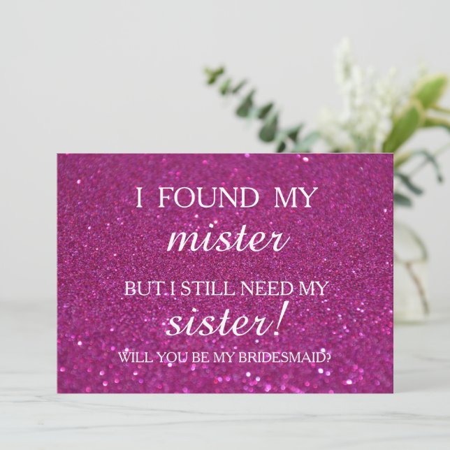 Will you be my bridesmaid? Rose Gold Dripping Invi Invitation (Standing Front)