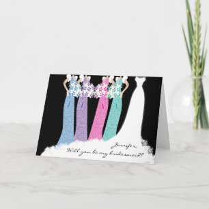 Will you be My Bridesmaid? Thank You Card