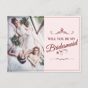 Will You Be My Bridesmaid? Three Lying Bridesmaids Postcard