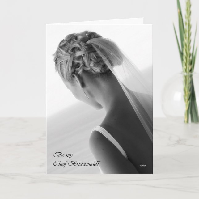 Will you be my Bridesmaid? wedding invitationa Invitation (Front)