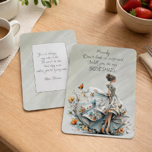 Will You Be My Bridesmaid Woman In Flowy Dress