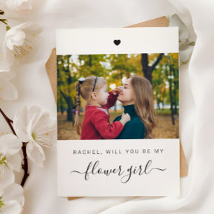 Will You Be My Flower Girl Bridal Party Proposal Card