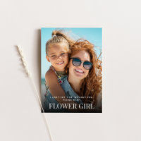 Will You Be My Flower Girl Card with Photo