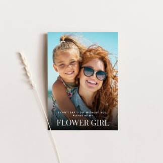 Will You Be My Flower Girl Card with Photo