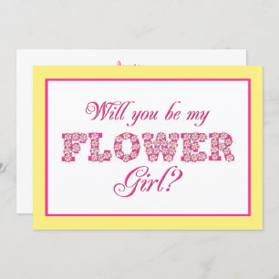 Will You Be My Flower Girl? Custom Wedding Card