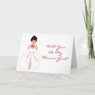 "Will You Be My Flower Girl I"- Customisable Invitation