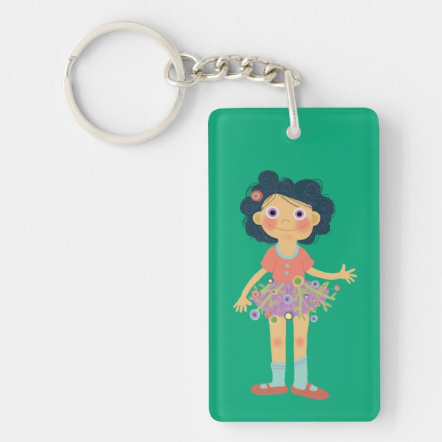 Will You Be My Flower Girl Key Ring (Front)