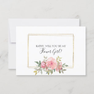 Will You Be My Flower Girl Lush Blush Pink