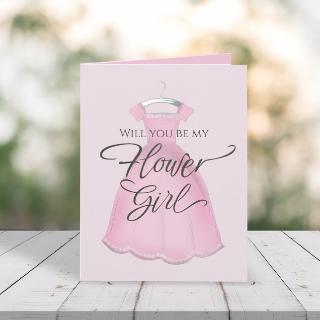 Will you be my Flower Girl Personalised Proposal Card (Creator Uploaded)