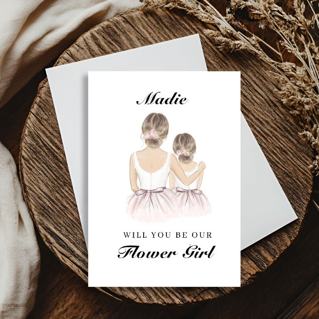 Will you be my flower girl photo proposal Card (Creator Uploaded)