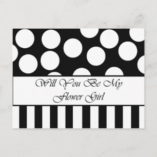 Will You Be My Flower Girl Postcard