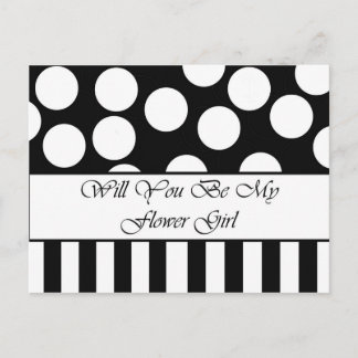 Will You Be My Flower Girl Postcard