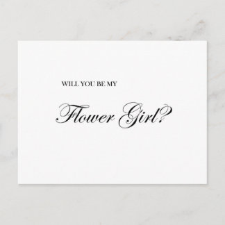 Will You Be My Flower Girl Proposal Card