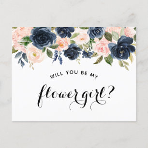 "Will you be my flower girl?" proposal card
