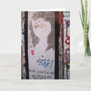 Will you be my girlfriend? card