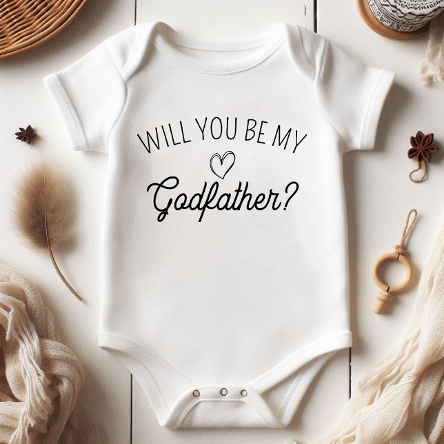 Will You Be My Godfather? Pregnancy Announcement Baby Bodysuit (Will You Be My Godfather? Pregnancy Announcement Baby Bodysuit)