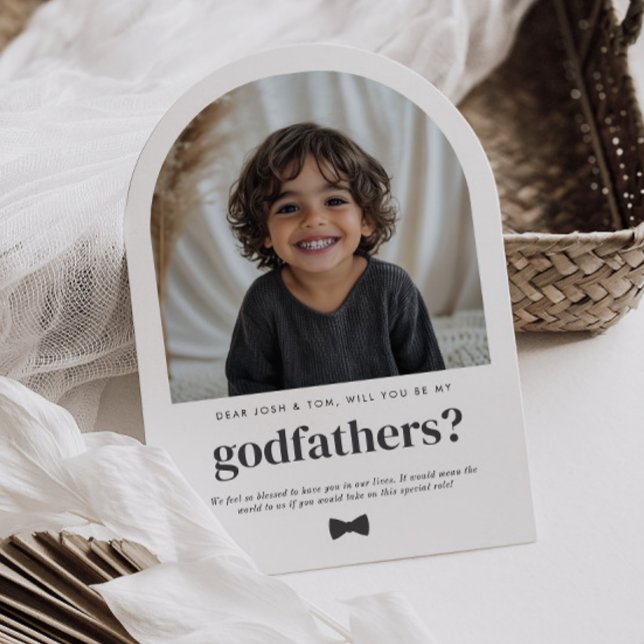 Will You Be My Godfathers Arch Photo Proposal Invitation (Zazzle Will You Be My Godfathers Arch Photo Proposal Invitation)