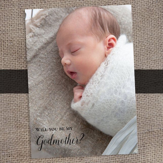 Will You Be My Godmother Full Photo Invitation (Creator Uploaded)