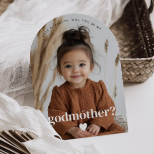 Will You Be My Godmother Photo Proposal Invitation