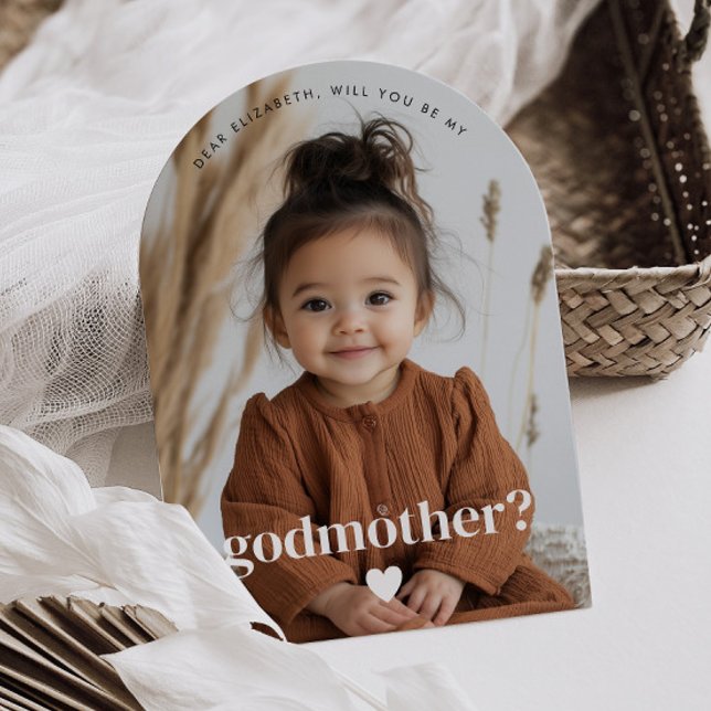 Will You Be My Godmother Photo Proposal  Invitation (Creator Uploaded)