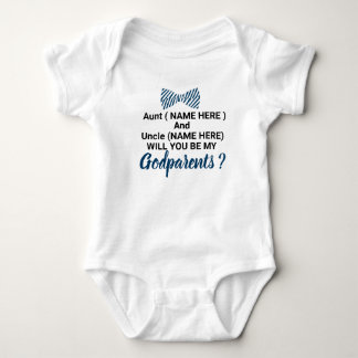 Will You Be My GODPARENTS? Baby Boy Bodysuit