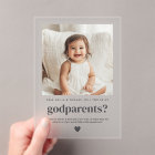 Will You Be My Godparents Photo Proposal