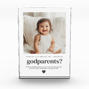 Will You Be My Godparents Photo Proposal Block