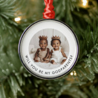 Will You Be My Godparents Photo Proposal Boy Twins