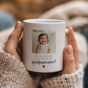 Will You Be My Godparents Photo Proposal Coffee Mug
