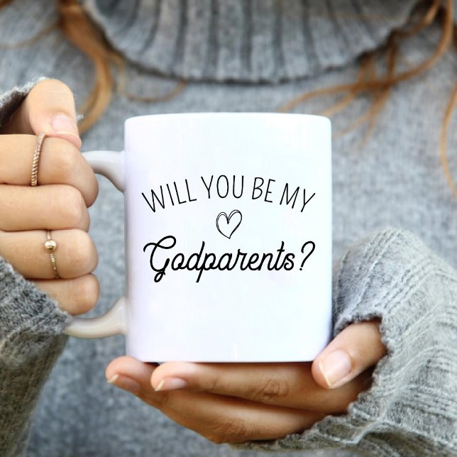 Will You Be My Godparents? Simple baby expecting Coffee Mug (Will You Be My Godparents? Simple baby expecting Coffee Mug)