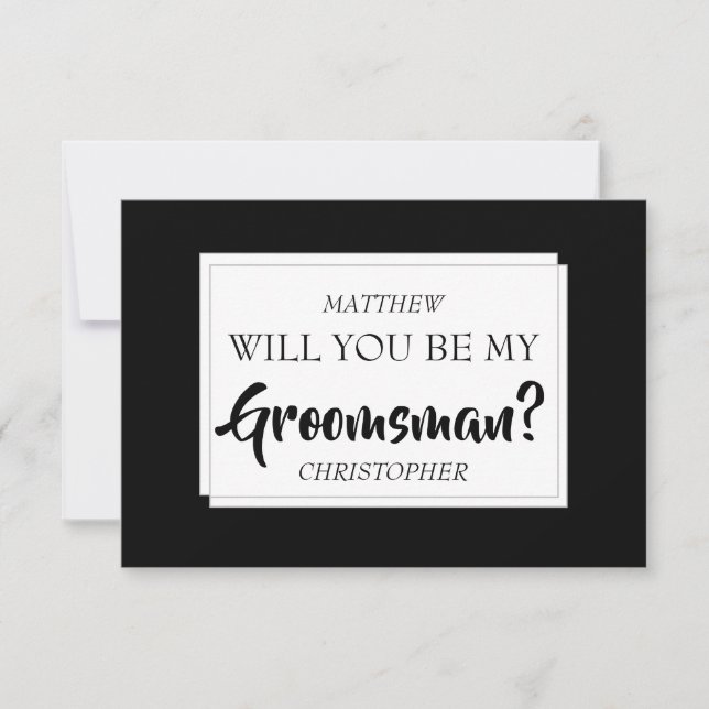 Will You Be My Groomsman Card (Front)
