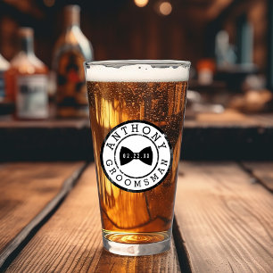 Will You Be My Groomsman Gift Glass