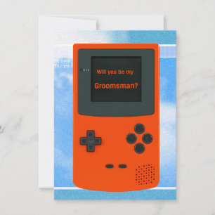 Will You Be My Groomsman Handheld Electronic Game  Card