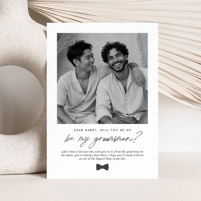 Will You Be My Groomsman Handwritten Proposal Invitation (Zazzle Will You Be My Groomsman Handwritten Proposal Invitation)