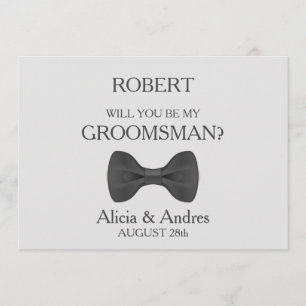 Will you be my Groomsman? Invitation