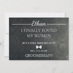 Will You Be My Groomsman? Invitation